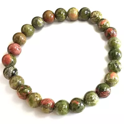 Bracelet Handmade Natural Gemstone Beads Round Stretch Healing Reiki 8mm • $2.84