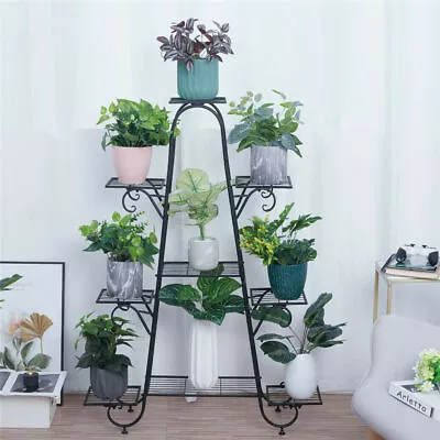 9 Tiers Classical Metal Flower Plant Stand Indoor Outdoor Garden Home Decoration • $38.99