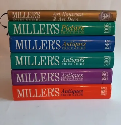 Millers Antiques Price Guide Book Lot 6 Hardcovers Art Deco Picture  • $63.04