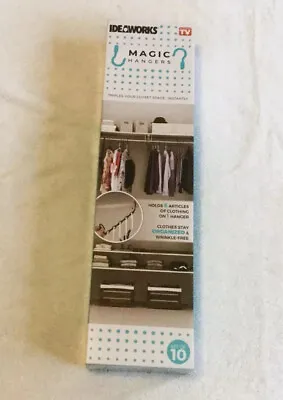 Ideaworks As Seen On TV Magic Hangers Set Of 10 Closet Clothes Organizer Hanger • $16.95