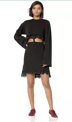 Puma Fenty By Rihanna Womens Kimono Sleeve T-Shirt  NWT Size : Medium Black • $150
