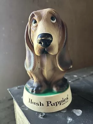 Vintage Hush Puppies Footwear Piggy Coin Bank Plastic Bassett Hound 7  • $0.99