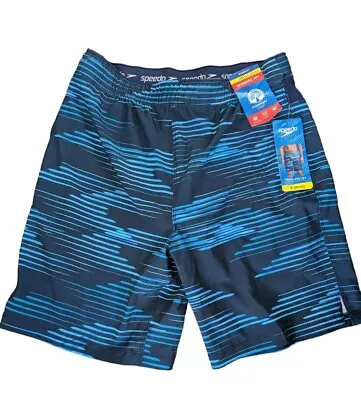 Speedo Men's Tech Volley Swim Shorts - Small (30/32) Comfort Liner Peacoat Blue  • $17.99