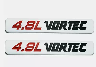 2X 4.8L VORTEC Sticker Decals Emblem 3D Nameplate Chrome For Chevy • $46.99