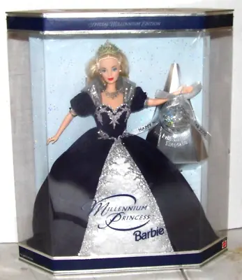 Mattel Barbie 1999 Millenium Special Edition Christmas Edition Black/silver • $14.99