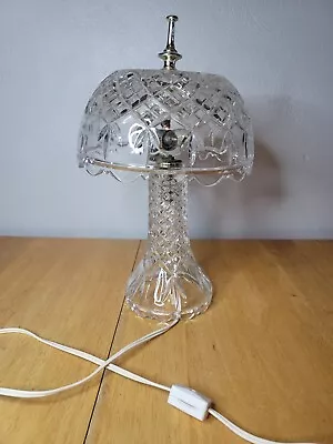 Vintage Crystal Boudoir Lamp 13  - WORKS - EXCELLENT CONDITION!  • $29.99