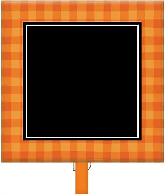 Orange Fall Thanksgiving Chalkboard Clip-On Labels 3  X 3  8 Ct. New!!!   • $6