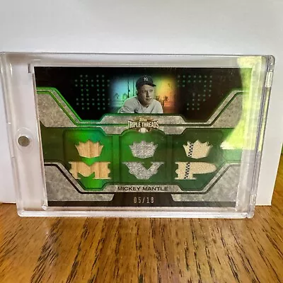 2008 Topps Triple Threads Mickey Mantle Game Used Relic TTR-7 #05/18  • $300