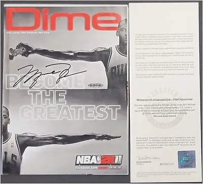 Michael Jordan Signed Autographed DIME Magazine Bulls The Best Ever OCT 2010 UDA • $3999.99