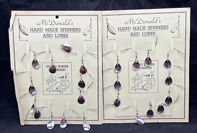 VTG Fishing Spinning Lures Store Display “McDonald’s Hand Made Spinners” @51 • $18