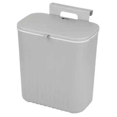 9L Hanging Waste Bin Kitchen Door Cupboard Hang Or Wall Mount Compost Trash Can • £12.99