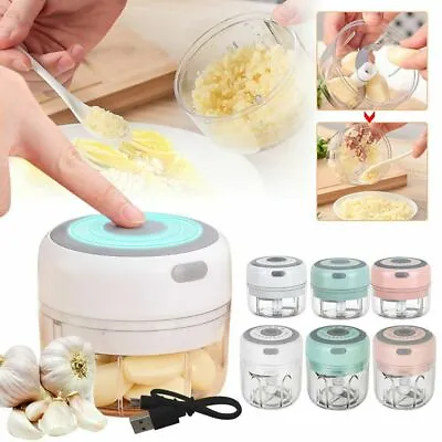 Mini Electric Garlic Food Chopper Vegetable Chopper Grinder Blender Crusher AU • $22.98