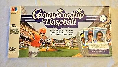 1984 Milton Bradley Championship Baseball Board Game **Incomplete** • $53