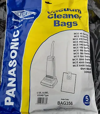 High Filtration Vacuum Cleaner Bags X 10 To Fit Panasonic  Model Mce3001mcug302 • £9.99