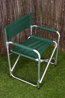 Aluminium & Canvas Directors Garden / Camping Chair - Green • £30.75