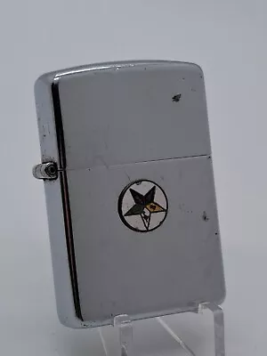 Zippo Lighter 3 Pin Hinge Masonic Lodge Crest Pat 2032695 Very Collectible Zb54 • $99.99