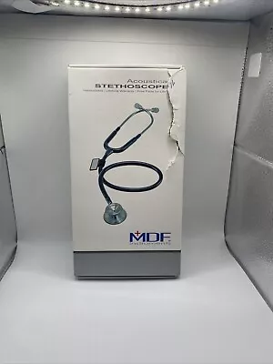 MDF Acoustica Handcrafted Stethoscope Lightweight  All Black MDF747XP-BO NEW • $22