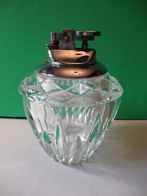 Vintage Princess House Clear Glass Crystal Gas Table Lighter  • $12