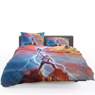 Thor Love And Thunder Movie Marvel Quilt Duvet Cover Set Bed Linen Bedclothes • $54.99