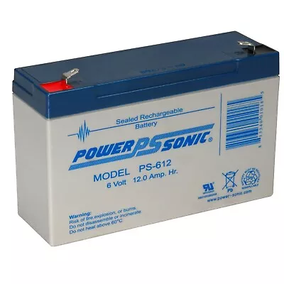 £27.99 • Buy 6 Volt 12ah Burglar Alarm Battery Rechargeable Battery For Bait Boats
