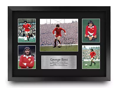 £29.99 • Buy George Best Man United Man U Printed Autographed Picture For Football Fan