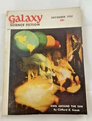 GALAXY SCIENCE FICTION  12/1952 PULP DIGEST MAGAZINE Clifford D Simak • £7.23