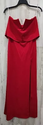 LULUS Size LARGE Red Especially Gorgeous Strapless Mermaid Maxi Dress**NWOT** • $42.75