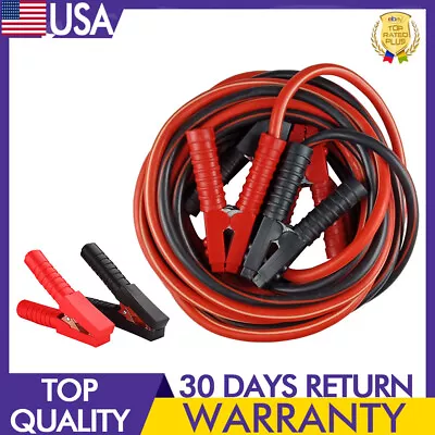 3000AMP Booster Cables 2 Gauge Jumper Leads Heavy Duty Car Van Clamps Start 20FT • $38.90