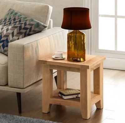 Small Oak Side Table | Wooden End/Lamp Table | Bedside Cabinet | Nightstand • £99.99