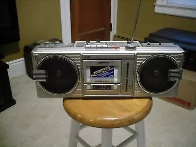 JVC Small Vintage 80's JVC Boombox Radio AM FM Cassette Very Rare Nice Sound • $70
