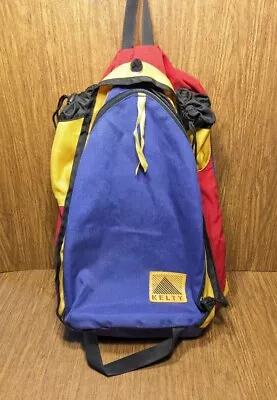 EUC Vintage Kelty Zip Zap Backpack Hiking 1989 Colorblock 90's 80's  • $49.90