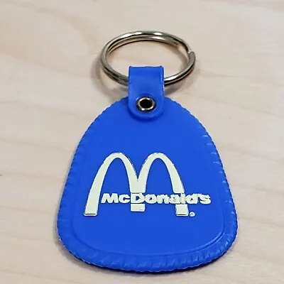 $7.99 • Buy VTG Blue McDonald's Keychain Key Ring Plastic Golden Arches Logo Advertisement 