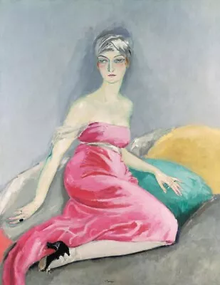 The Red Dress : Kees Van Dongen : 1919 :  Art Print • $79