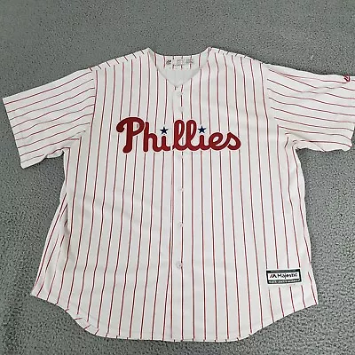 Philadelphia Phillies Jersey Mens 2XL White 3 Bryce Harper Majestic Stitched XXL • $50