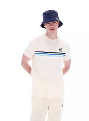 Sergio Tacchini Mens New Melfi Pearled Ivory T-Shirt • $35.95