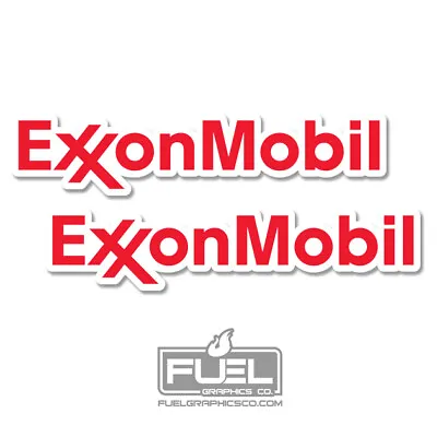 Exxon Mobil Premium Vinyl Decal / Sticker 2-Pack - Oil And Gas Company Logo • $3.34