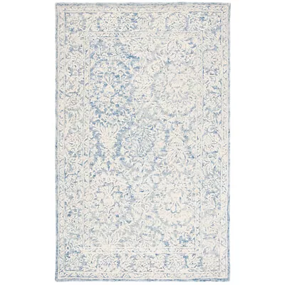 SAFAVIEH Metro MET864M Handmade Blue / Ivory Rug • $91.99