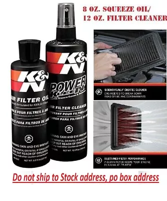 K&N ReCharger Air  Filter Cleaning Service Kit & Oil  99-5050 Restores Cleaner • $22.97