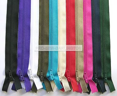 NYLON OPEN ENDED ZIP ( CHOICE OF 27 COLOURS & LENGTHS ) No5 • £4.44