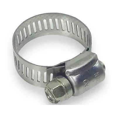 $3.98 • Buy Worm Gear Hose Clamp, Size #6, 7/16 -25/32  (Bag Of 10), SS Band
