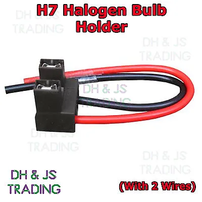 2x H7 Halogen Bulb Holder 2 Wire Car Auto Headlight Connector 499 477 Holders • £3.99