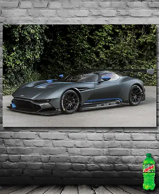 The Aston Martin Vulcan High-performance Hyper Car Art Poster Banner USA • $32.99