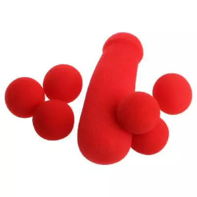 Small Sponge Brother 4Pcs Red Sponge Balls Stage Prop Magic Tricks Funny Toys • £3.88