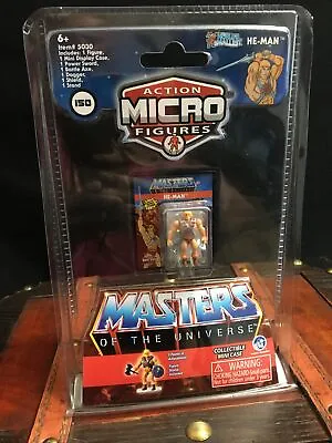 Worlds Smallest Action Micro Figures Masters Of The Universe He-Man NIP • $10.62