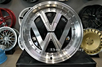 $1099.44 • Buy New 17 Inch 4X100 5X100 DEEP DISH RR Style Wheels For VW GOLF CADDY JETTA LUPO
