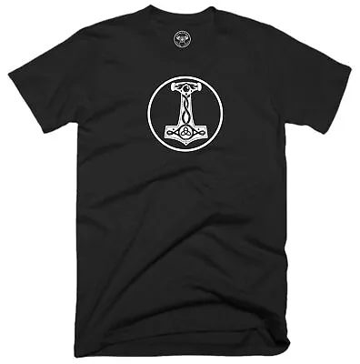 Mjolnir T Shirt Vikings Clothing Valhalla Norse Pagan Warrior Loki Thor Odin Top • £10.99