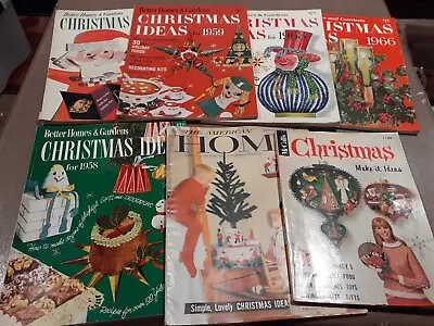 Vintage Lot/5 Better Homes Gardens Christmas HOME Magazine + McCALL'S 50's-60's • $35.99