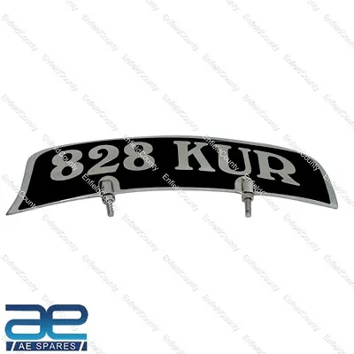 Customized Front Mudguard License Number Plate Silver Motorcycle Universal • $26.34