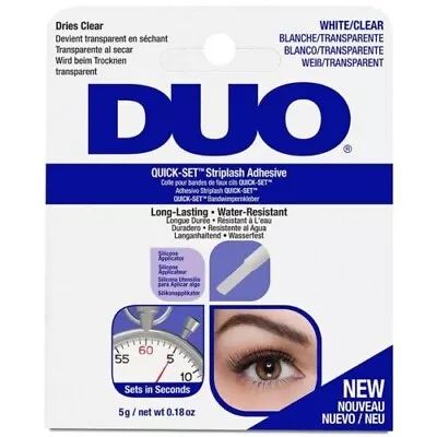 DUO Quick Set Striplash Eyelash Adhesive - White/Clear 5g • £6.48