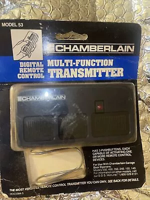 Chamberlain Digital Remote Control Model 53 Multi-Function Transmitter • £34.05